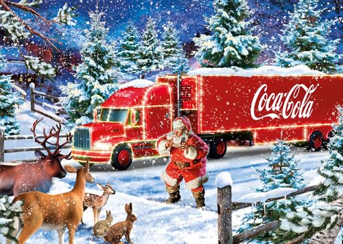 Schmidt Spiele 57598 Coca Cola Christmas-Truck, 1000 Teile Puzzle