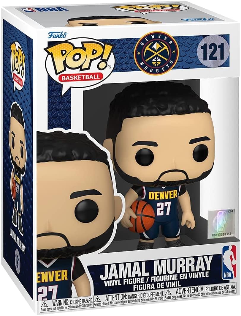 Funko Pop! NBA: Nuggets - Jamal Murray - (Dark Blue Jersey) - Figurine en Vinyle à Collectionner - Idée de Cadeau - Produits Officiels - Jouets pour les Enfants et Adultes - Sports Fans