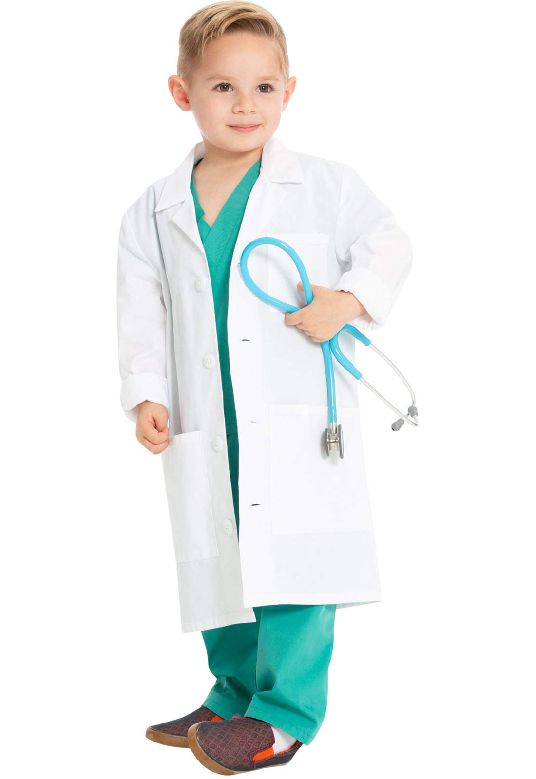 CHEROKEE Scrubs Lab Coat Kids CK430, M, White