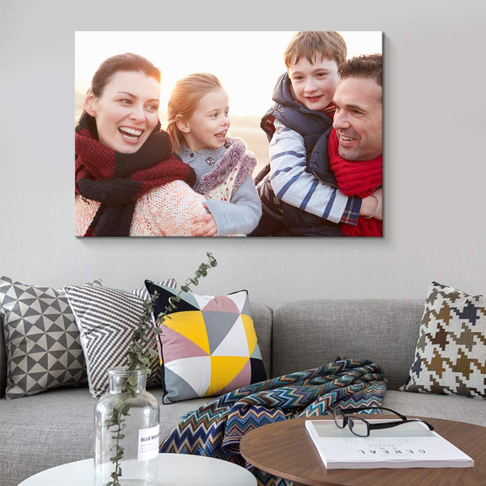 DOARTDO Lienzo Personalizado Con Tus Fotos, 3 Paneles, Lienzo Personalizado Para Pared, Lienzo De 3 Fotos, Enmarcado Listo Para Colgar (1 Foto De 3 Paneles, 16 X 16 Pulgadas X 3