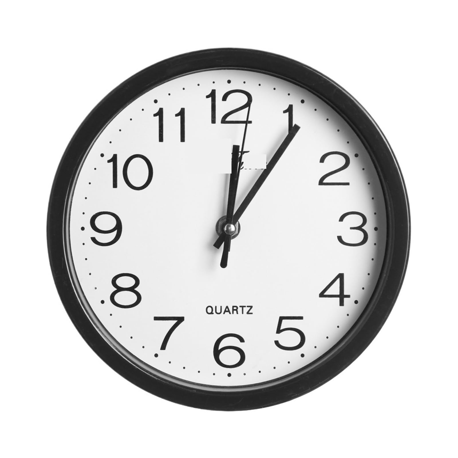 HVSYVVSRL 1 PC Modern Bedroom Kitchen Quartz Bell Sweep Second Movement Silent Wall Clock Quiet Operation(Black)
