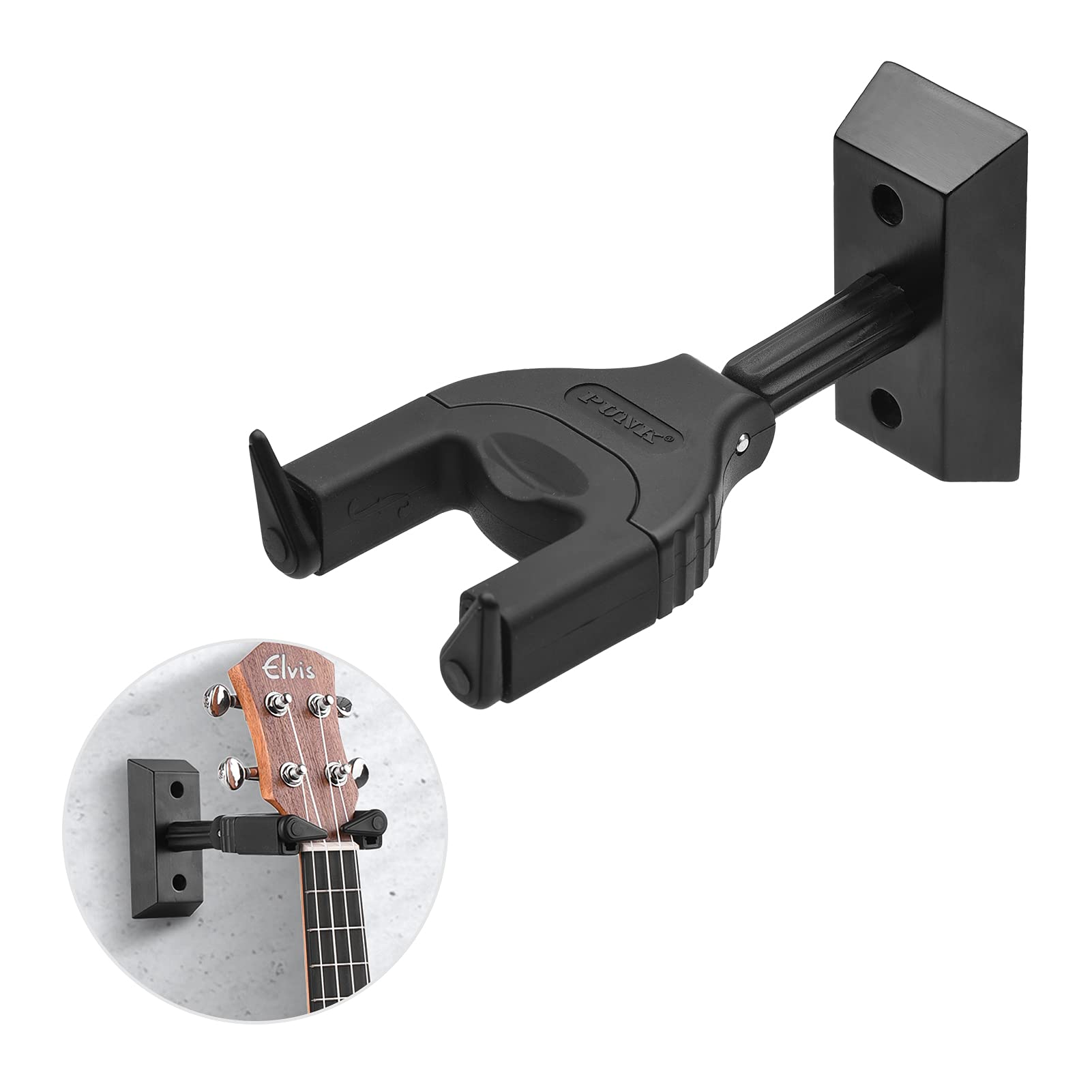 Honeytecs Wall Mount Ukelele Ukulele Ukeer Hook Holder Keeper Auto