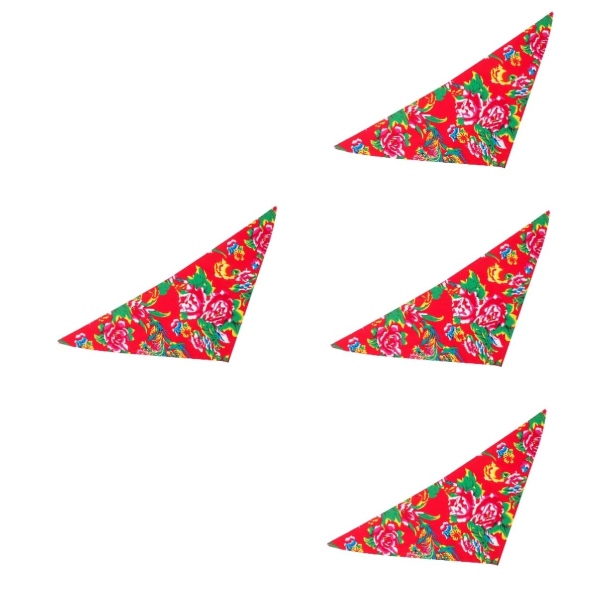 4 Pezzi Foulard Da Ciclismo All'Aperto Confortevole Ciclismo Headwrap Copricapo Da Stampa Floreale Bandana Floreale Bandana Da Equitazione Sport Moda a