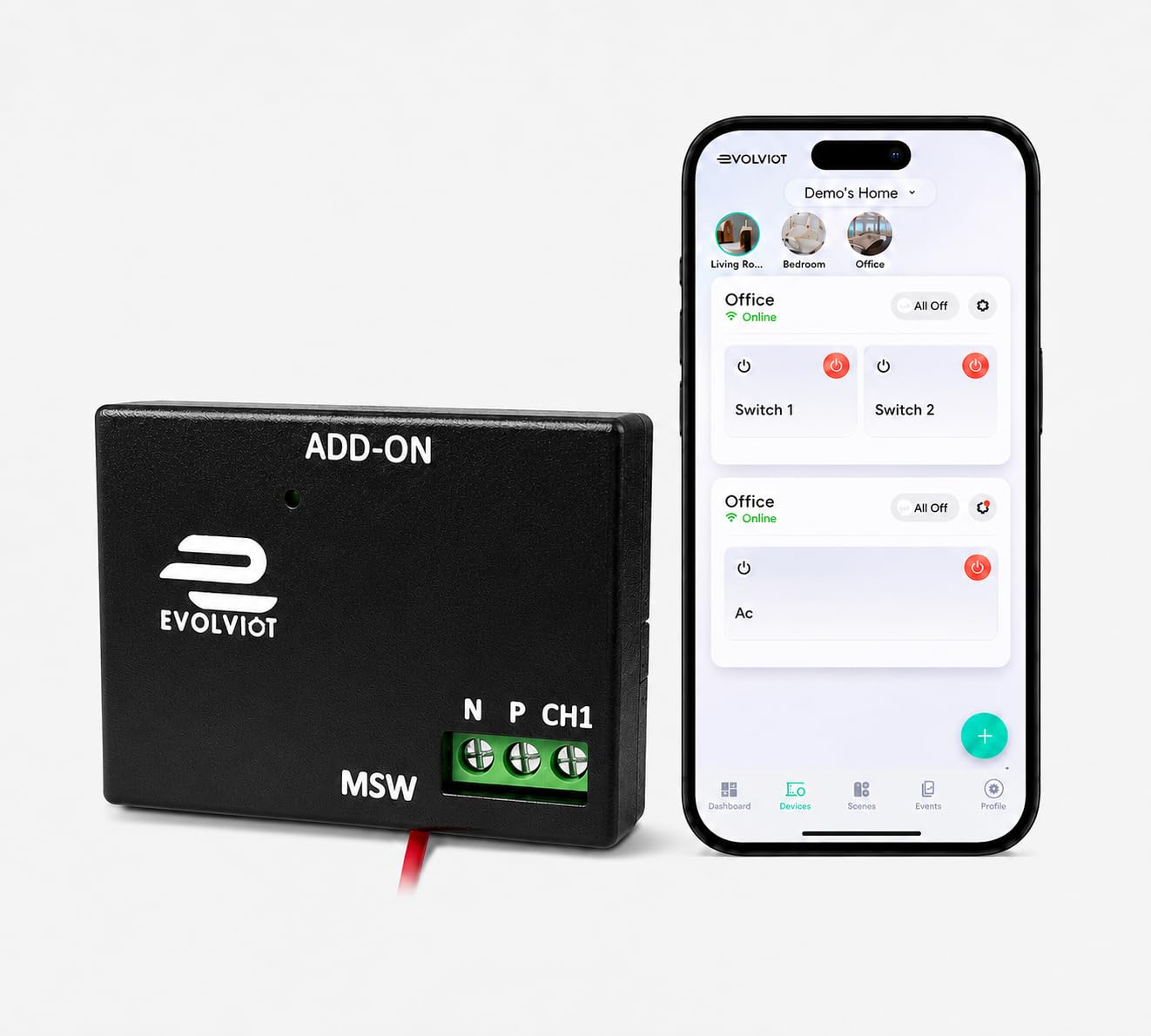 1 Node Smart Switch Module, Wi-Fi, Black Made in India, Time Schedualing, Voice control, Black-image-31