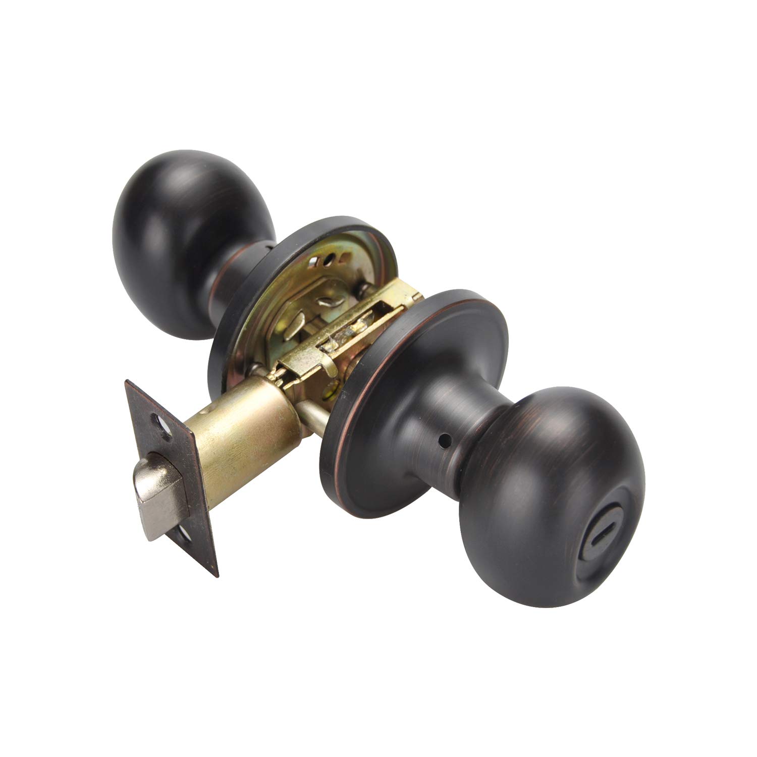 Lewis Hyman 1732604 Atlas Privacy Tulip Door Knob, Satin Chrome