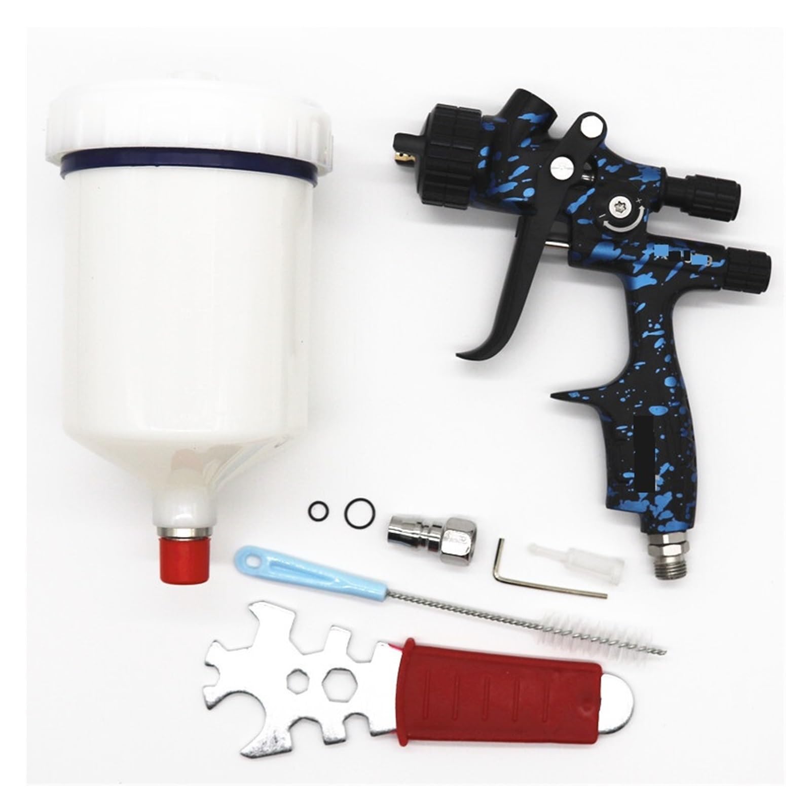 Pistolet natryskowy z zasilaniem grawitacyjnym Pistolet Do Malowania Natryskowego LVLP Grawitacyjny 1.3 Dysza 600cc Zbiornik Profesjonalne Narzędzie Do Malowania Karoserii Pistolet Pistolet Natryskowy