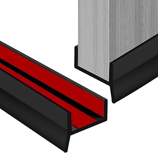 Sockelleiste Küche Sockelprofil Dichtung für 15/16/17/18mm Sockelbreiten, Flexibles Silikon Selbstklebend Küchenleiste Abdichtungsprofil Wasserdicht Staubdicht für Küchensockel (Schwarz, 5M)
