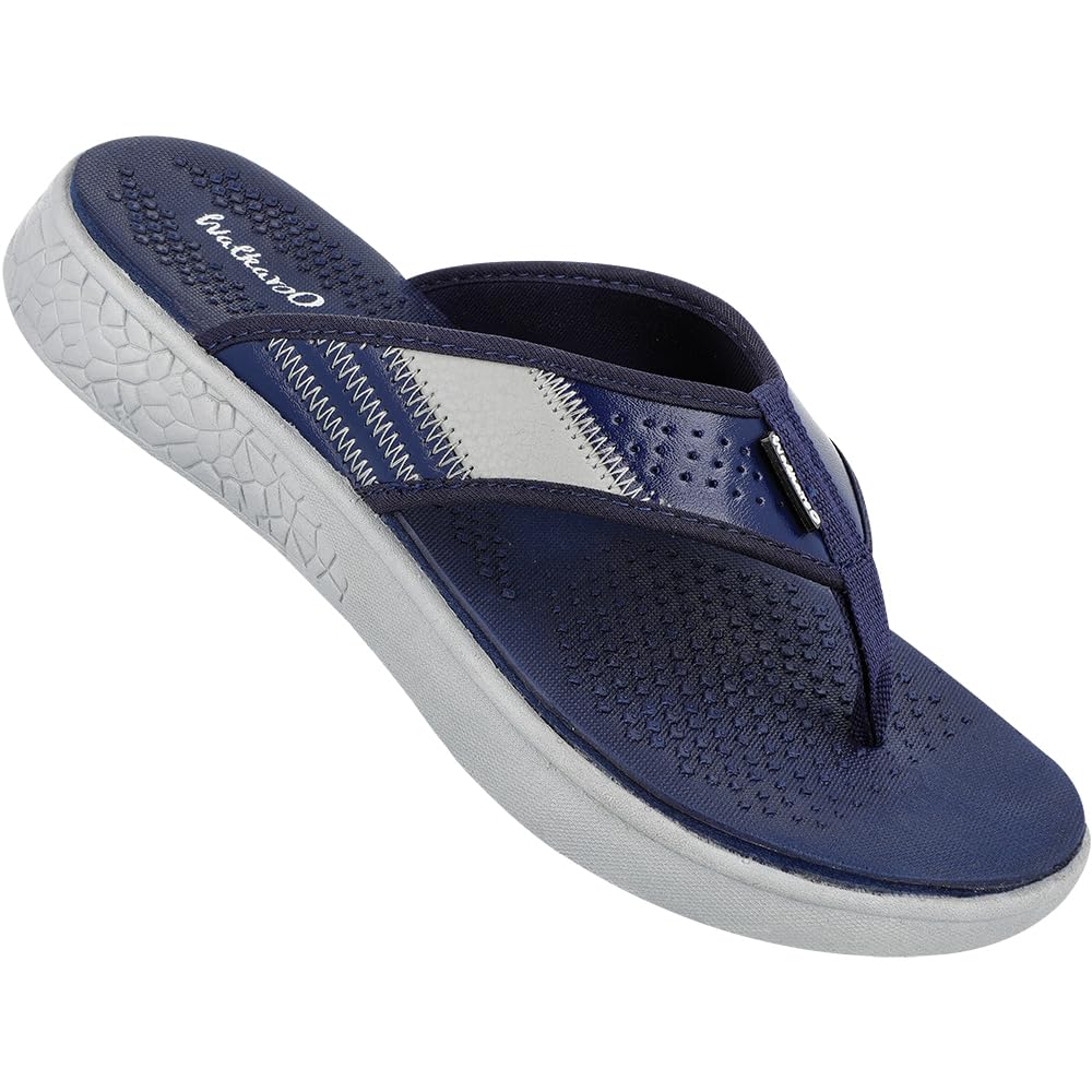 WALKAROO Men's Navy Blue Grey Flip Flops(WC4238) 10 UK : Amazon.in: Fashion