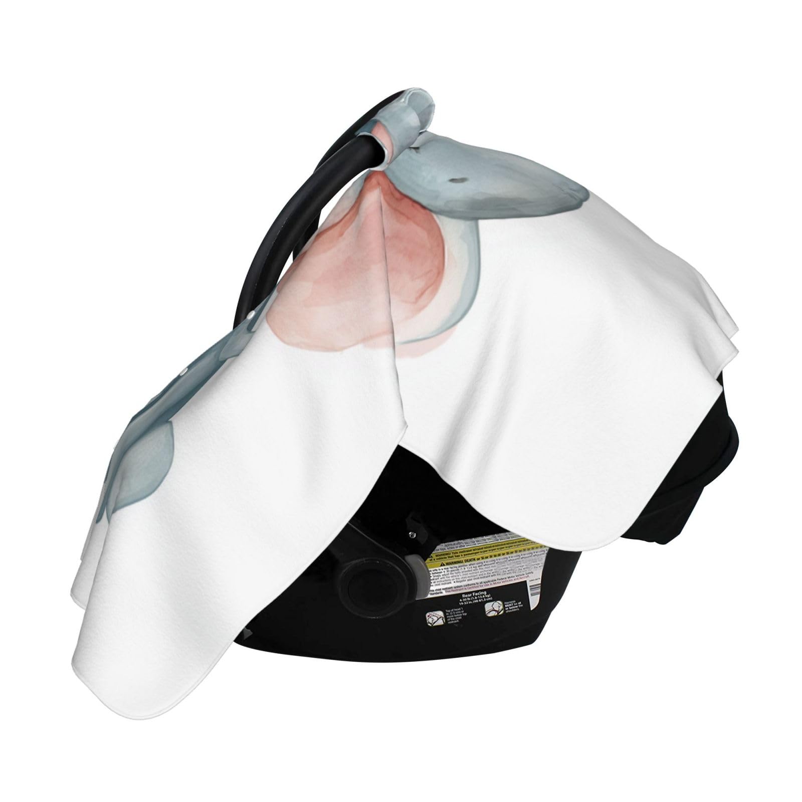 Tropical Palm Leaves Flamingos Baby Car Seat Covers Monkey Giraffe Animals Carseat Canopy Soft Infant Stroller Cover Nursing Breastfeeding Covers For Girls Boys Newborn Fit Summer Spring Autumn