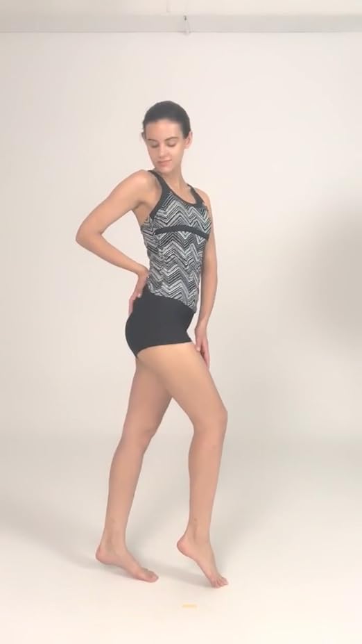 Luluwingx Tankini Swimwear Cross Back Strappy Bathing Suit Black White