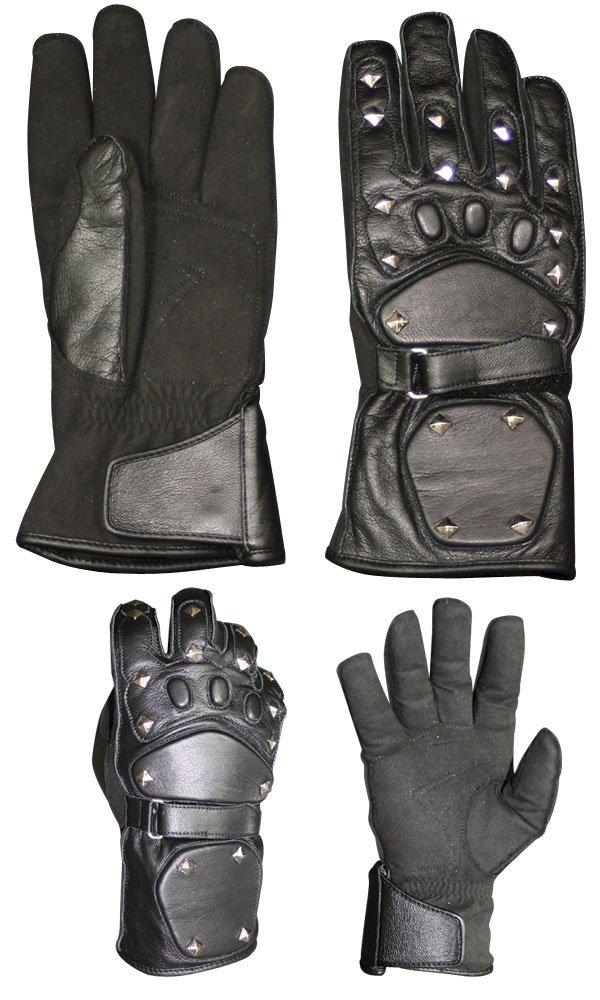 Amazon | 防水防寒スタッズ付レザーウインターグローブ Mサイズ 本革