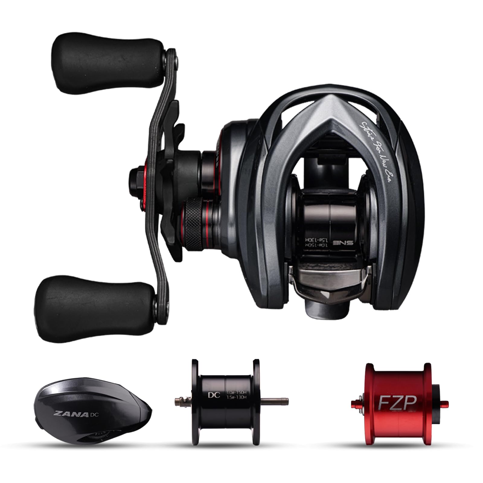 baitcaster reel retrieve side Amazon.com : PURELURE Zana BFS Baitcasting Reel with Extra DC Side Cover +  DC Spool