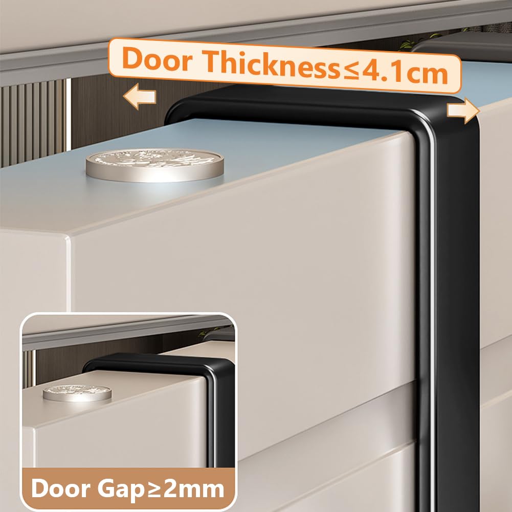 flintronic 2Pcs Over Door Hooks, 3 Hooks Over Door Hanger, Vertical Over The Door Coat Hanger - Image 3