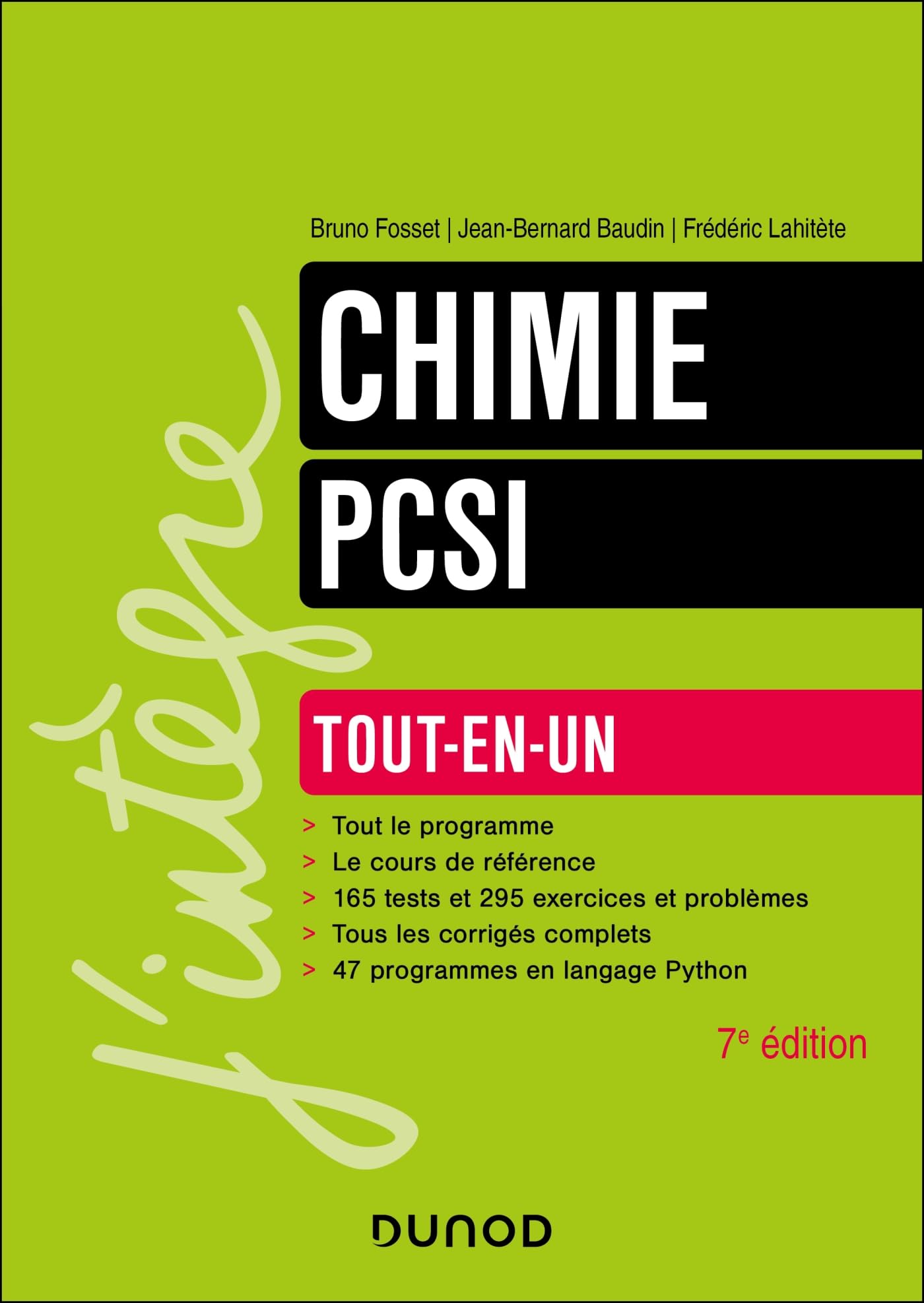 Chimie tout-​en-​un PCSI - 7e éd.