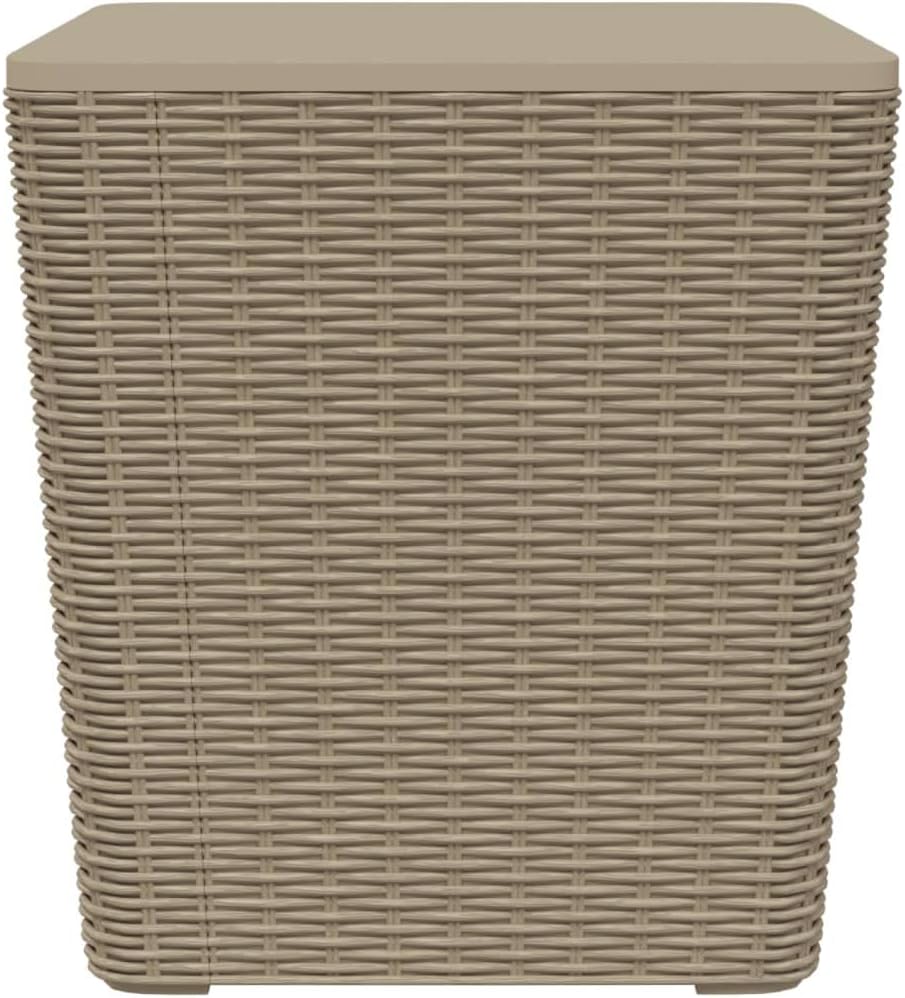 Patio Table ,Garden Tables,Party Tables,Outdoor Dining Tables,Snack Tables,Display Tables,Reading Table,Game Tables,for Balcony,Terrace,Dining Room,with Removable Lid Light Brown Polypropylene