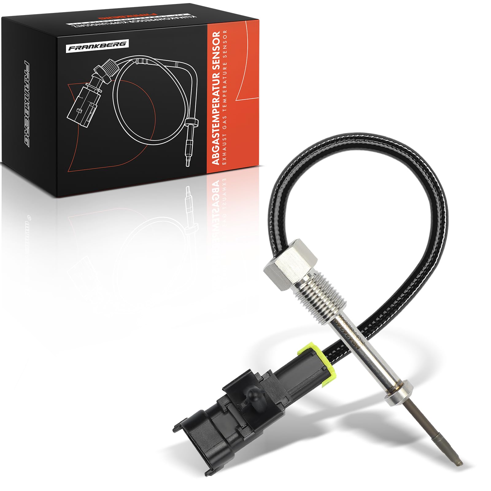 Frankberg Capteur de température des gaz d'échappement avant catalyseur, 2 | Compatible avec: Soul AM, Rio III UB, Venga YN, iX20 JC, Elantra Saloon XD, Cerato LD, Pro Cee'D ED, Tucson JM