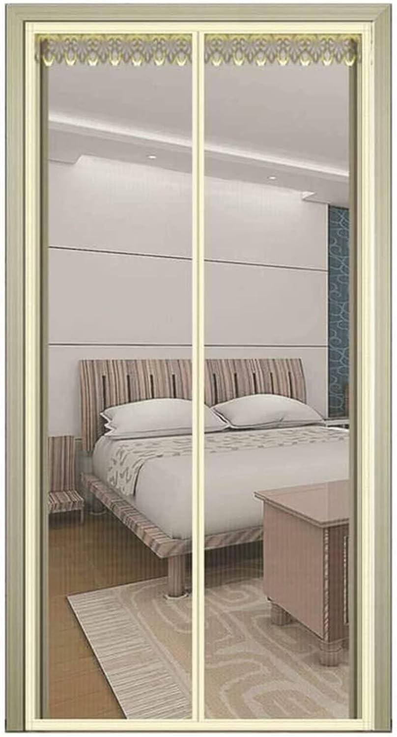Magnetic Screen Door 31×81inch, Hands Free Durable Door Curtain, Free Hanging Screen Doors Automatic Closing, for Bedroom Patio Protective Screens Super Strong Fly Mesh