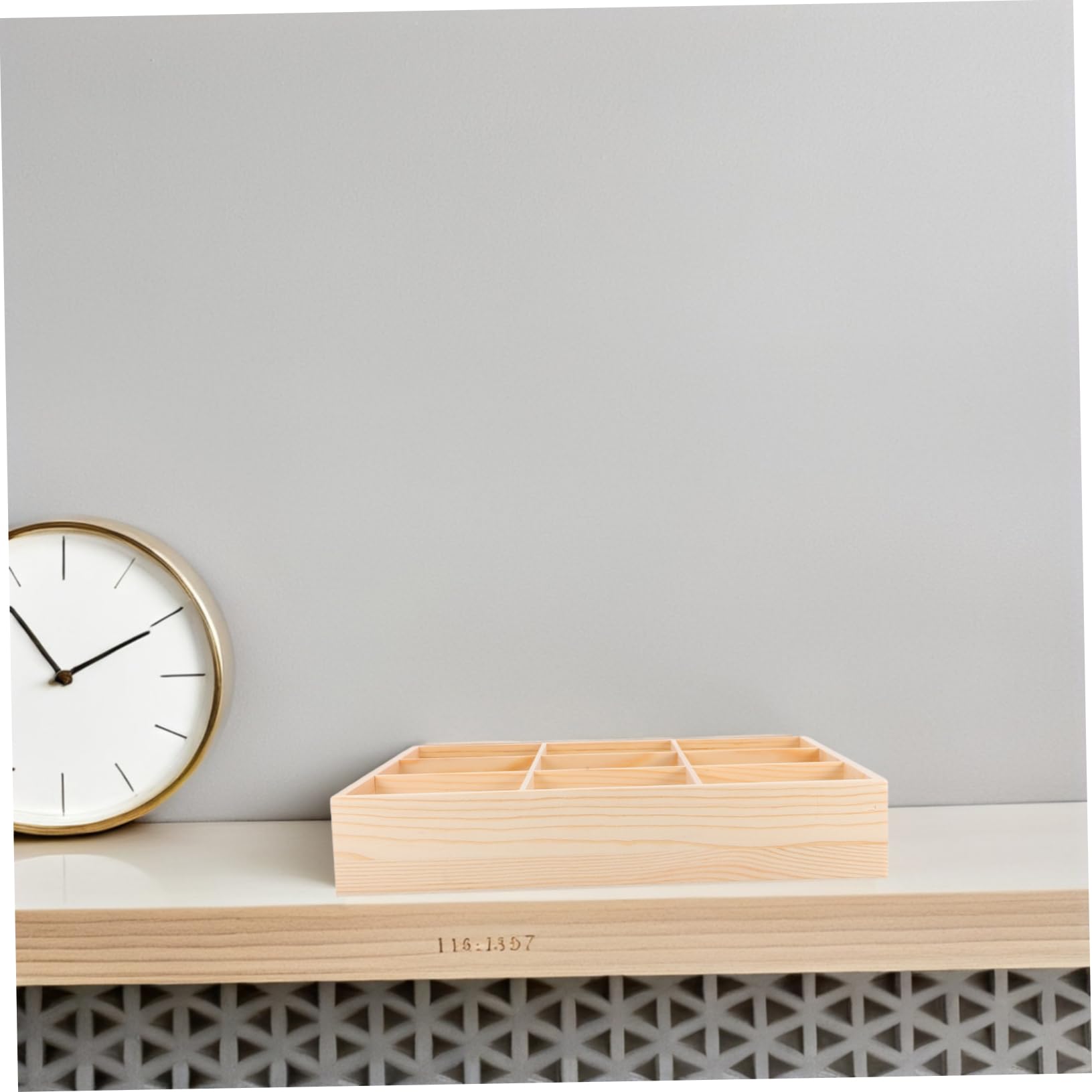 Holz Schubladenorganizer mit Mehreren Fächern für Socken und Schlüssel
