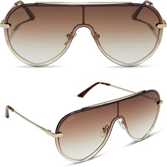 DIFF Imani Designer Shield Sunglasses for Women UV400 Protection