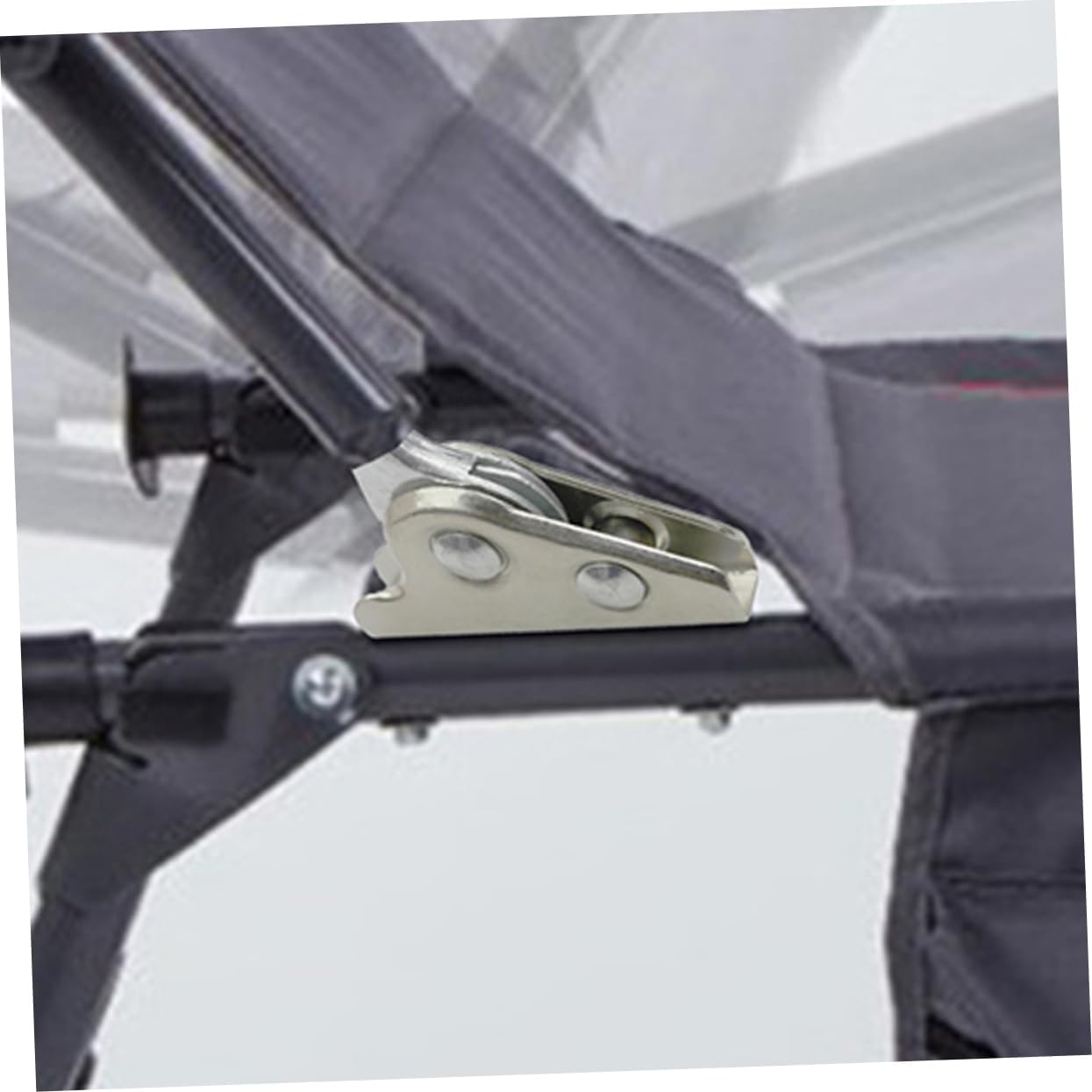 Homoyoyo 4pcs Adjustable Folding Hinges for Beach Chairs and Furniture Multi-Angle Connectors Lightweight Brackets for and Transport