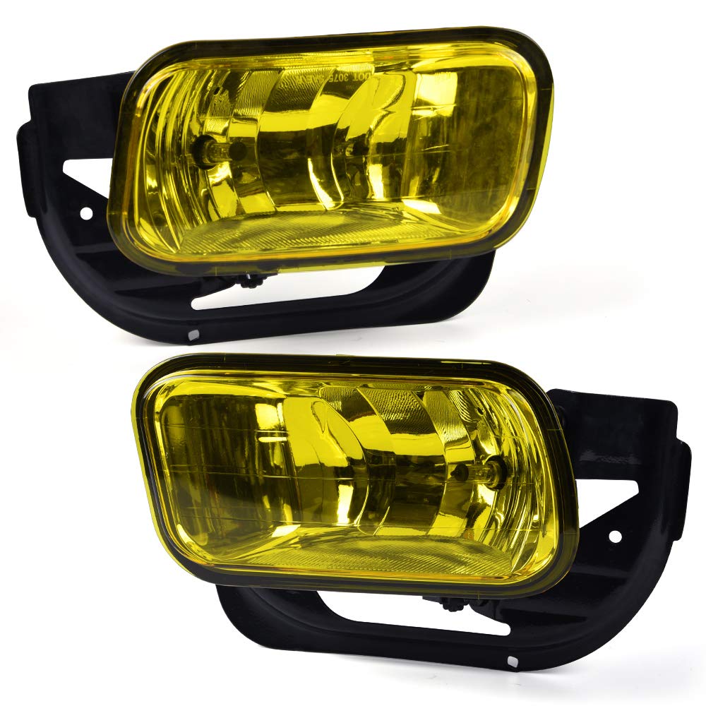 Photo 1 of ALLGOOD Fog Lights w/Bulbs, Compatible with Ram 1500 2009-2012, Compatible with Dodge Ram 2500 3500 2010-2018, Front Bumper Fog Light Lamps, Yellow Lens, 1Pair
