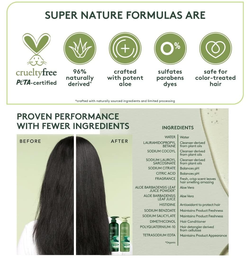 Amazon.com : Super Nature Shampoo and Conditioner Set – Sulfate