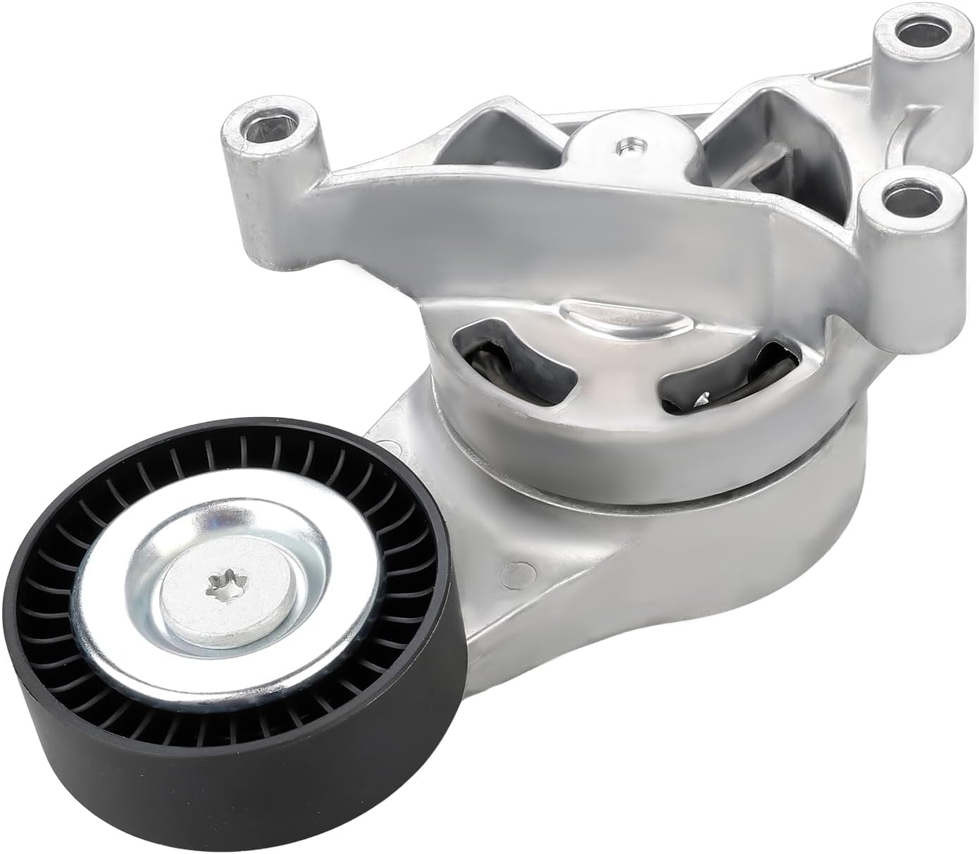Belt Tensioner Assembly with Pulley Compatible with Audi A3 TT Quattro Volkswagen Bora Eos Golf Jetta Passat L4 2.0L Replacement for 06F903315