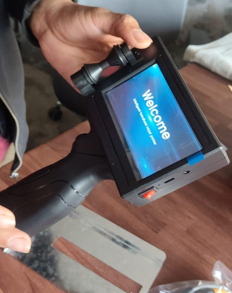 Handheld Inkjet Date Printer with LCD Display, Portable Coding Machine, Black-image-39