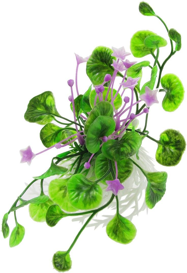 uxcell Plastic Flowers Leaf Aquarium Fish Tank Plants
