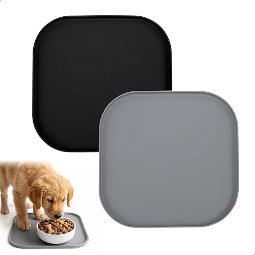 Esterilla De Comida Impermeable para Perros Y Gatos, Alfombra Comedero Perro de Silicona para Comederos
