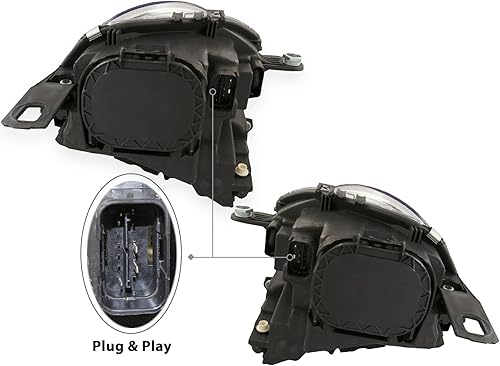 Miniatura 5 de Auto Parts Avenue APA - Luz de cabeza de repuesto para Mini Cooper 2007 2008 2009 2010 2011 2012 2013 2014 2015 Mini Cooper amarillo diseño Pasajero