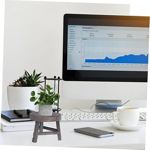 Miniatura 4 de Yardwe Soporte de madera para plantas, estante para bonsái, estante para plantas de interior, soporte para suculentas, soportes para patio al aire