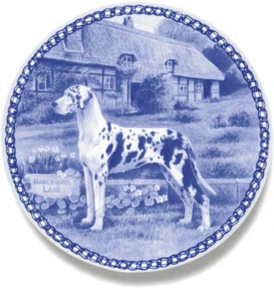 Great Dane Dog Porcelain Plate For all Dog Lovers Size 7.61 inches