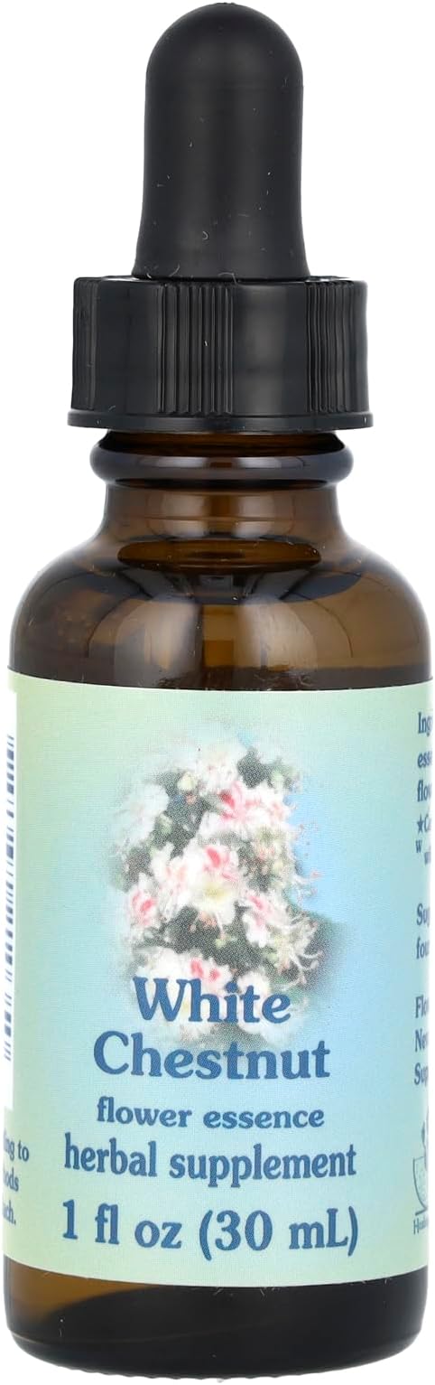 Flower Essence Services Dropper Herbal Supplements, White Chestnut, 1 Ounce