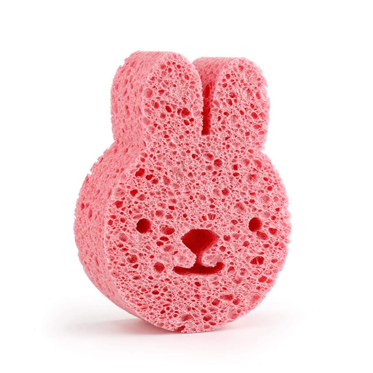Healeved 18pezzi Spugne Da Bagno Per Forma Di Animali Scrubbers Di Luffa Naturale Morbidi e Sicuri Facilmente Lavabili e Assorbenti Stella Orso e Coniglio