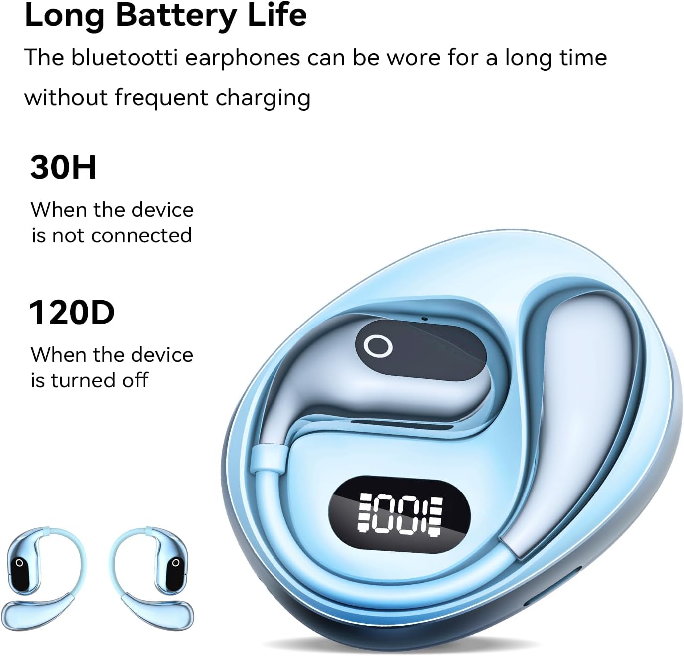 GGSTOPWATER XG99 Charging Case with Digital Display