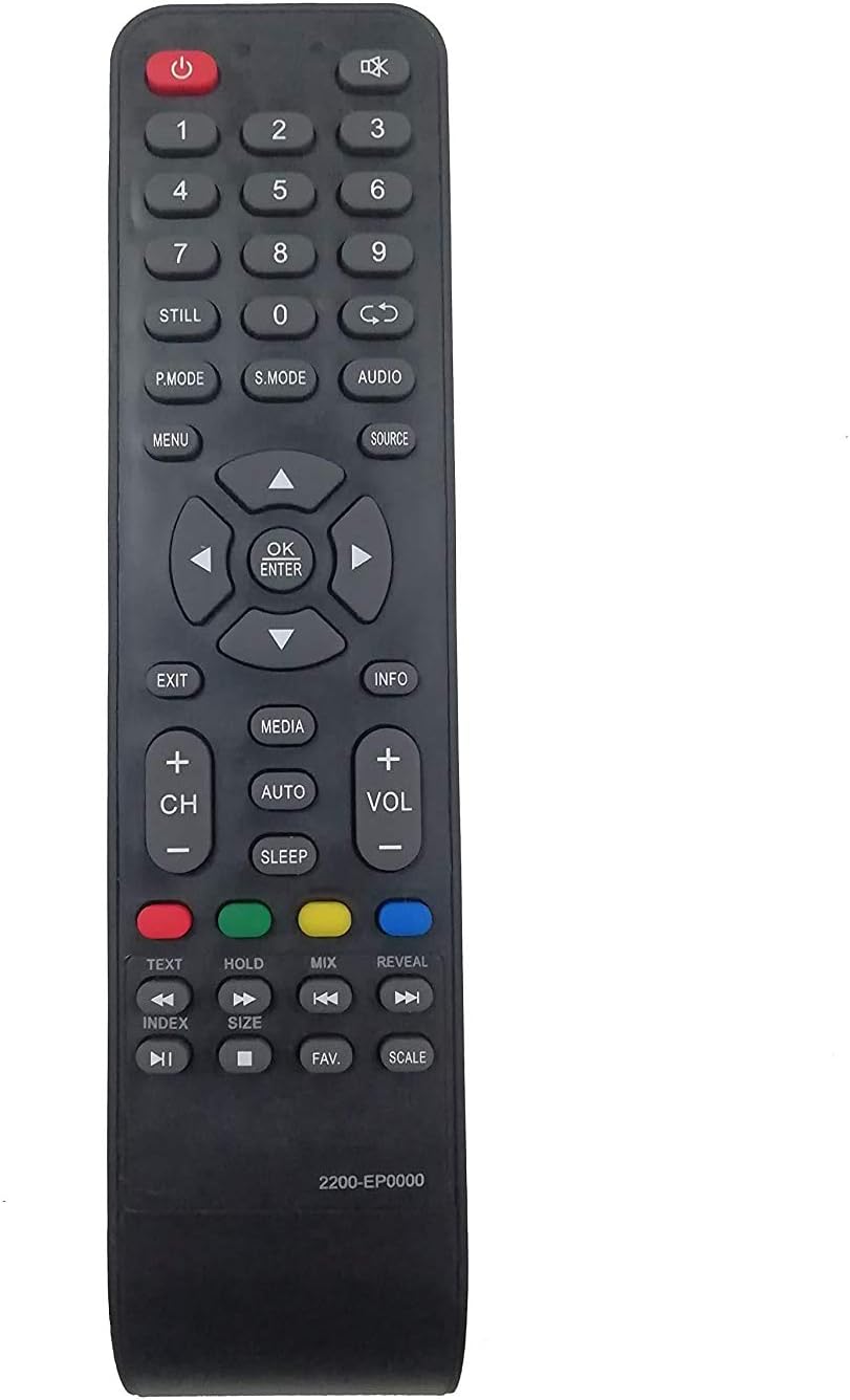 2200-EP0000 LCD LED TV Remote Control Compatible for Worldtech Tv Remote