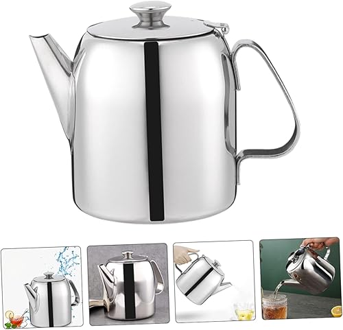 Miniatura 2 de Housoutil Hotpot Tetera de acero inoxidable comercial pequeña tetera portátil de viaje