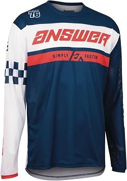 Answer Racing A22 Arkon Octane Mens Off-Road Motorcycle Jersey - Navy/White/Large