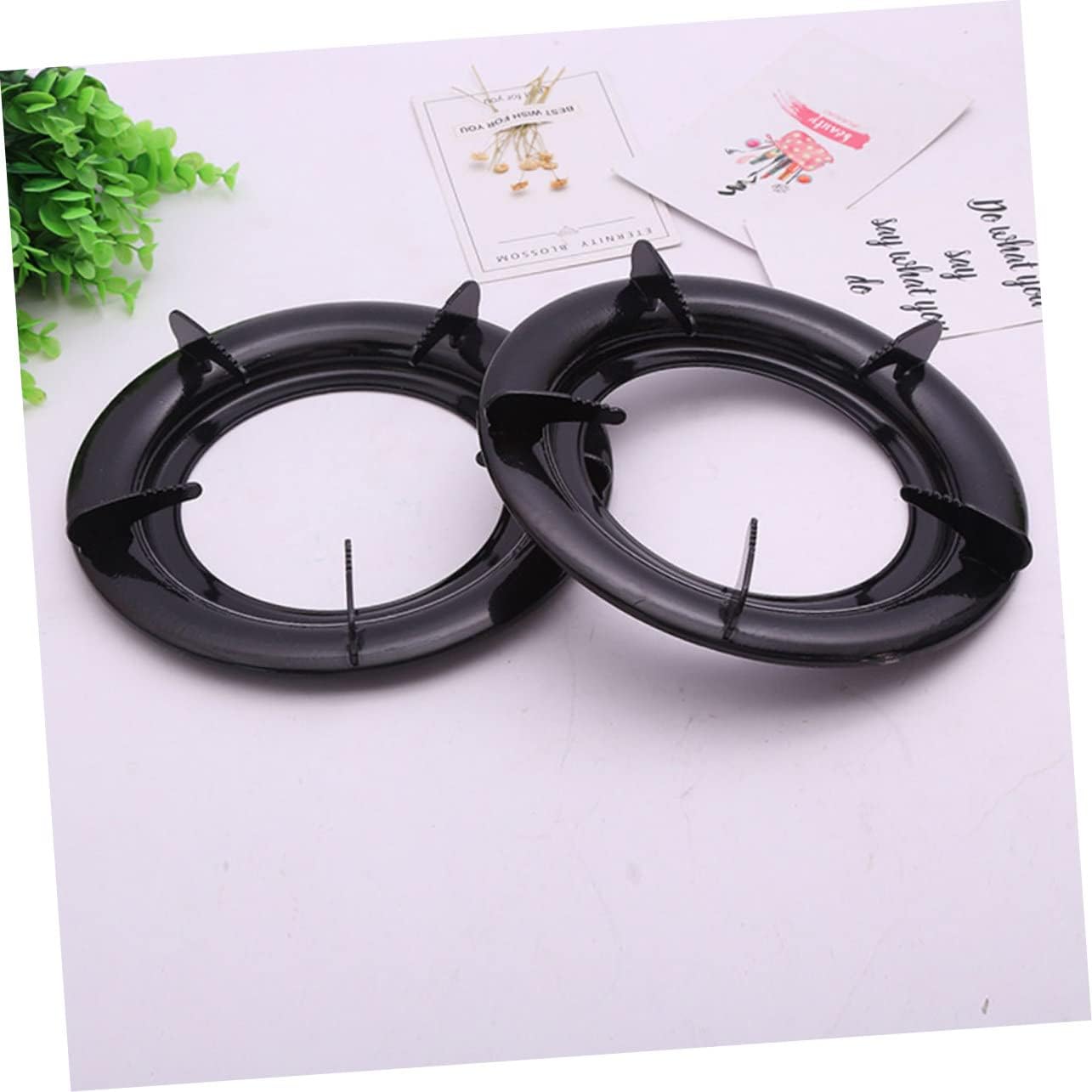 3pcs Stove Rack Gas Stove Burner Grates Wok Holder Accessories Iron Material Sturdy