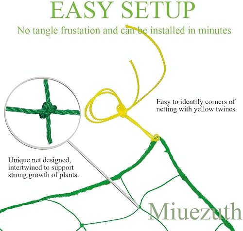 Miniatura 5 de Red de enrejado para plantas de jardín, flexible, elástica, para plantas de viña, escalada, jardín, para frutas y verduras, plantas de tomate