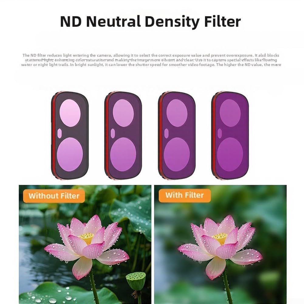 Filtros UV CPL VND para fotografía de acción al aire libre (6 piezas)