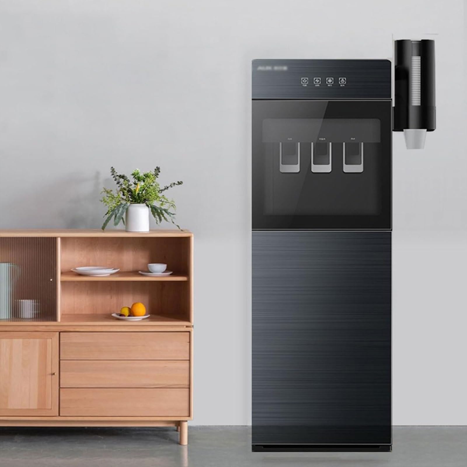 Fontaine à eau chaude et froide en inox avec finition brillante unique