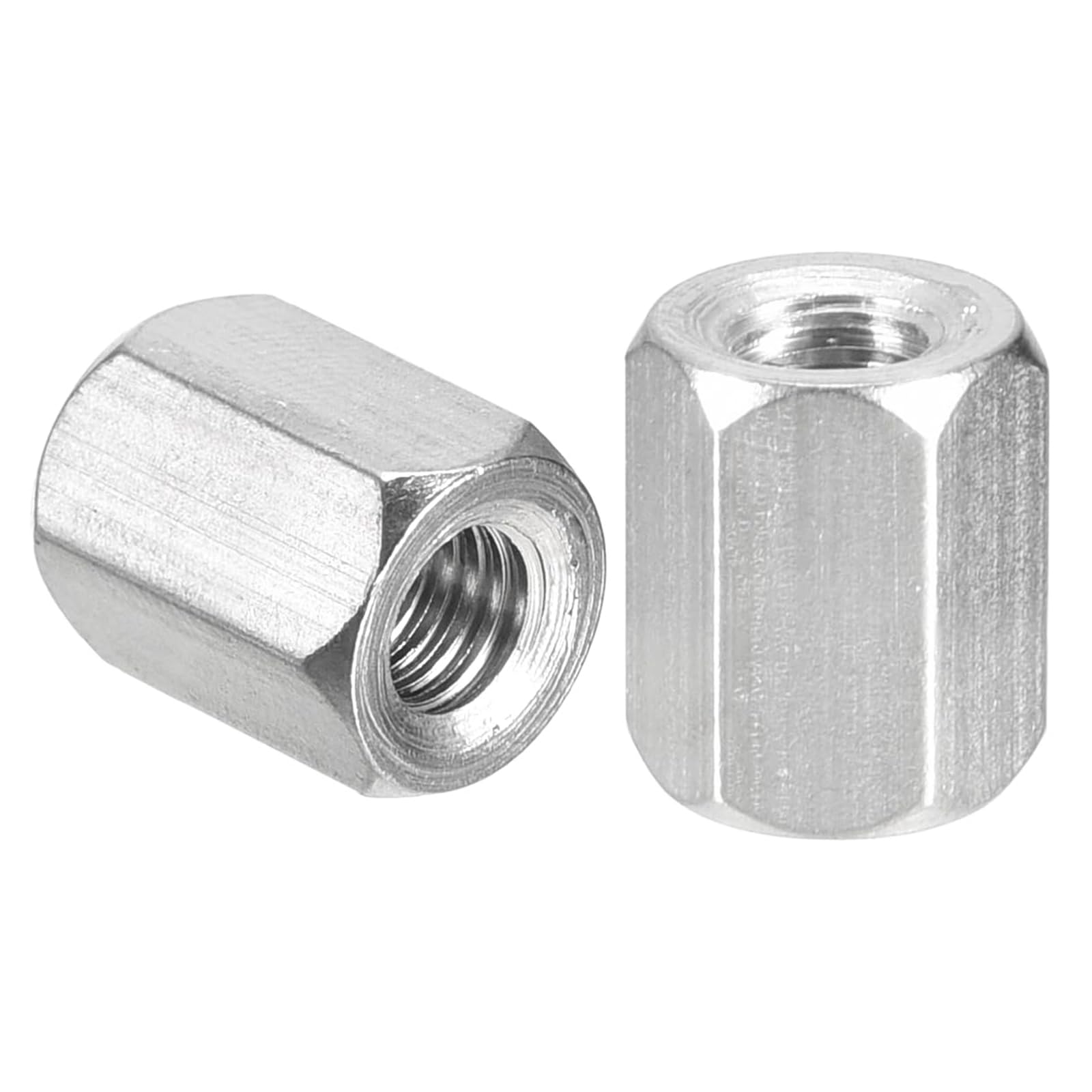 TA-VIGOR M6 x 15mm Hex Coupling Nuts, 304 Stainless Steel Threaded Rod Connector for Home Machine Industrial 8 Pcs