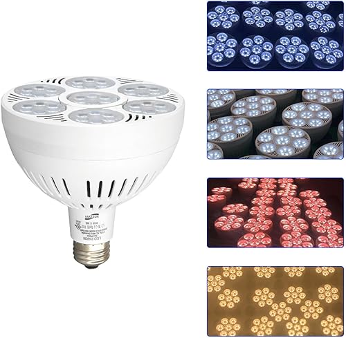 Miniatura 9 de Bombilla LED HIPO PAR38 alta iluminación blanca fría del lumen 6500K 45°