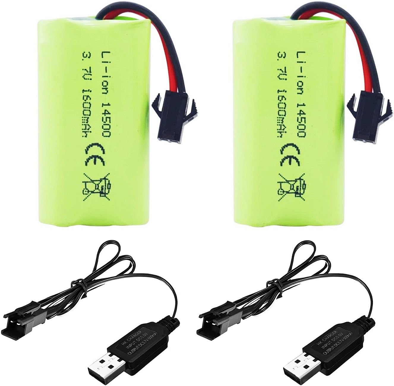 XPJBKC Batteria Lipo 7.4, Batteria Lipo 2s Ricaricabile da 2000 Mah da 2 Pezzi con Spina Deans T e Spina Xh-3P, Lipo 2s con 1 Caricabatterie per Rc Auto Fuoristrada Aeroplano Elicottero