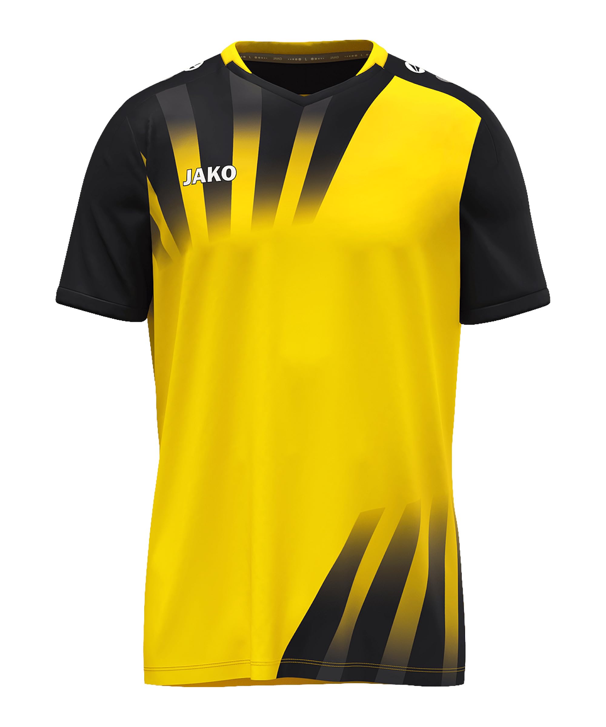JAKO Unisex Vintage Short Sleeve Jersey, Yellow/Black, S