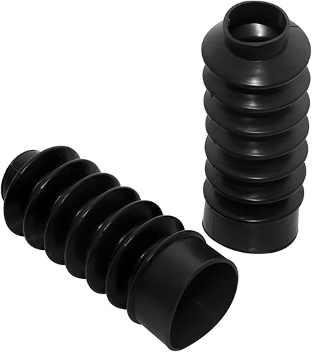1 par 1.535 in negro motocicleta horquilla Gators choque botas delanteras polainas de goma cubiertas para Harley FXD Sportster XL 883 1200