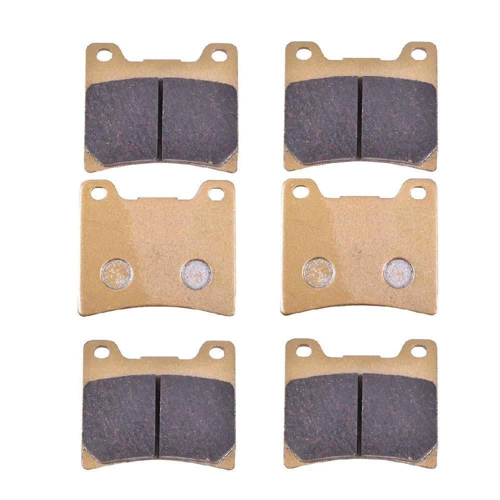 Plaquettes de frein avant et arrière moto semi-métalliques contre le manque de mordant
