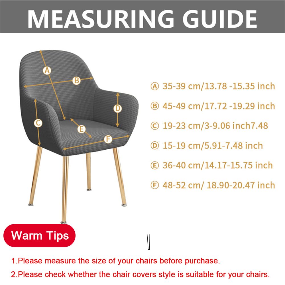 Highdi Einfarbig Jacquard Stuhlhussen mit Armlehne Stretch Stuhlbezug Esszimmerstühle Bezug Sesselbezug Abnehmbare Waschbar Universal für Esszimmer Hotel Bankett Deko (6er Set,Grün)